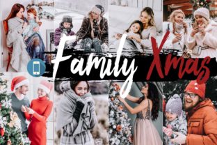 05 Family Xmas Mobile Lightroom Presets for Local Business Branding