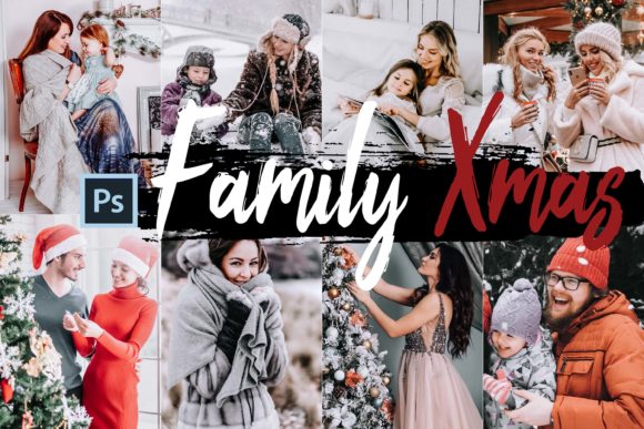 05 Family Xmas Photoshop Actions ACR LUT