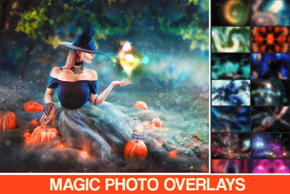 30 Magic Photo Overlays Halloween Layer Styles