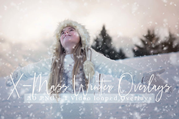 31 X-mass Winter Overlays Video Looped for Holiday Creations