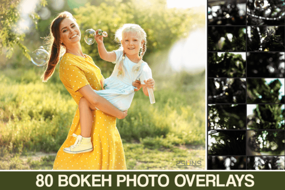 80 Bokeh Photo Overlays for Textures