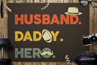 Fathers Day Print Template for T-Shirt in Crafts