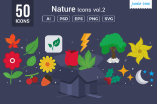Flat Vector Icons Nature Pack: A Visual Boost for Branding