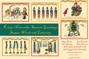 King Nutcracker Vintage Holiday Set for Crafts