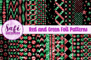 Red and Green Foil Patterns