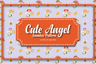 Seamless Patterns Cute Angel 12 Review